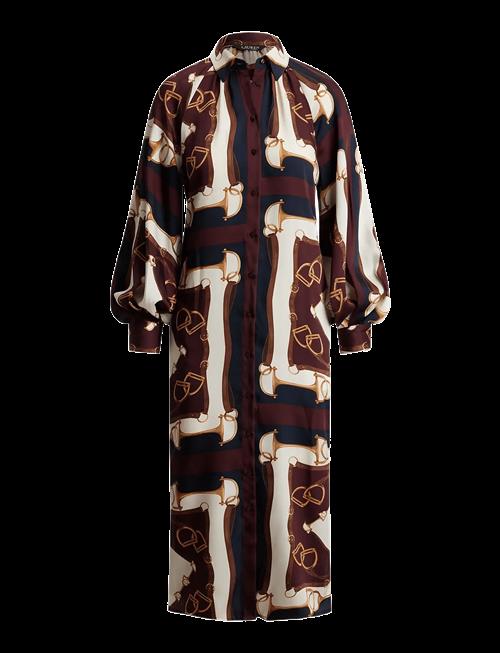 Lauren Ralph Lauren | Equestrian-Print Twill Midi Shirtdress | 34
