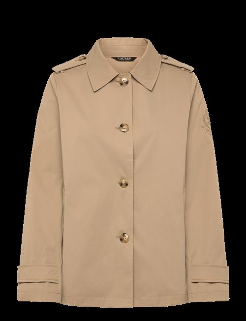 Lauren Ralph Lauren | Embroidered-Crest Twill Trench Coat | L