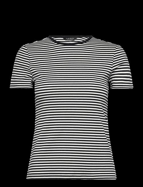 Lauren Ralph Lauren | Striped Stretch Cotton Crewneck Tee | XS