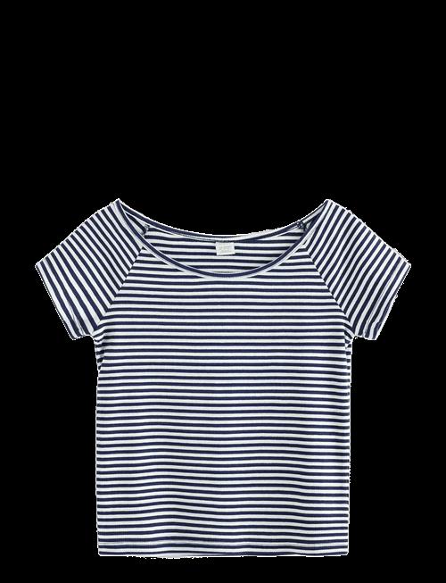 Lindex | Top Short Sleeve Rib And Deep | 128