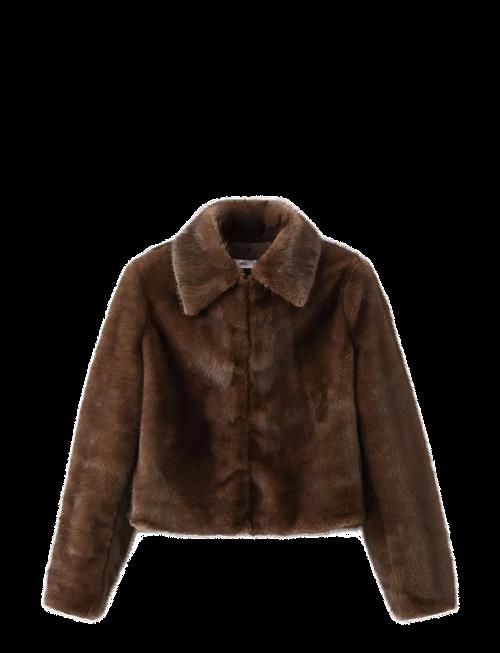 Mango | Faux-Fur Jacket With Lapels | M