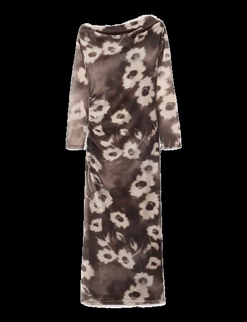 Mango | Asymmetrical Floral-Print Dress | S