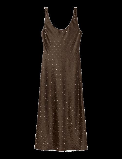 Mango | Satin Crinkle-Effect Dress With Crystals | L