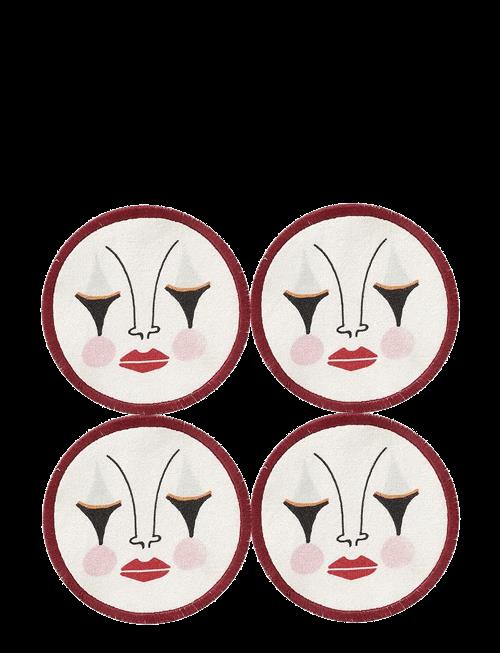 Anna + Nina | Pierrot Coaster Set Of 4 | Ø 10.5 CM