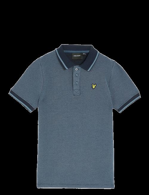 Lyle & Scott | Two Tone Waffle Polo Shirt | 134-140