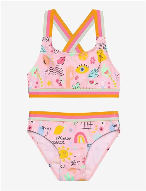 Color Kids | Bikini W. Contrast Straps, Aop | 104