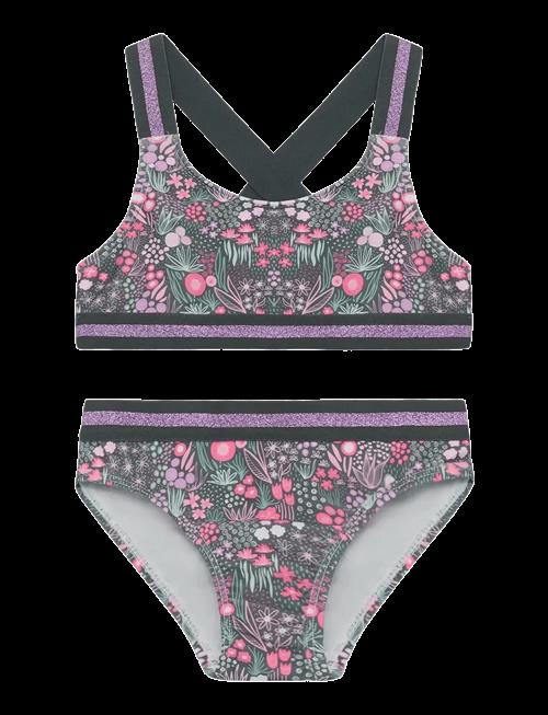 Color Kids | Bikini W. Contrast Straps, Aop | 104