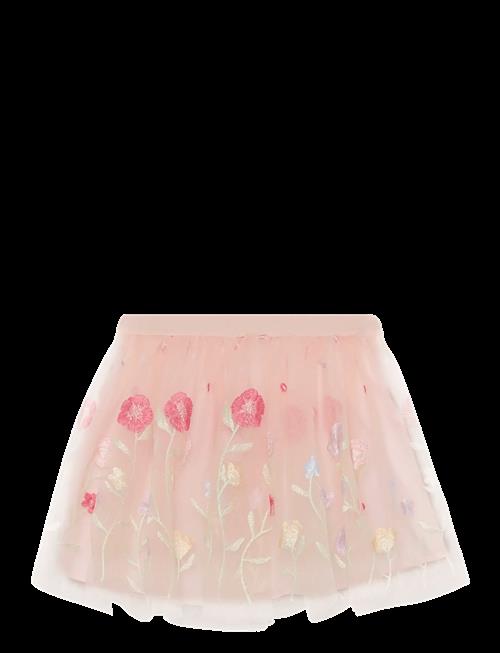Minymo | Skirt Mesh W. Emb. | 92