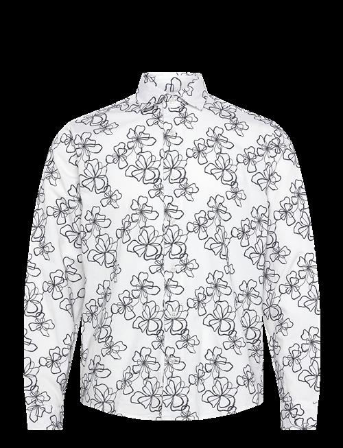Lindbergh | Washed Denim Shirt W. Embroidery L | M