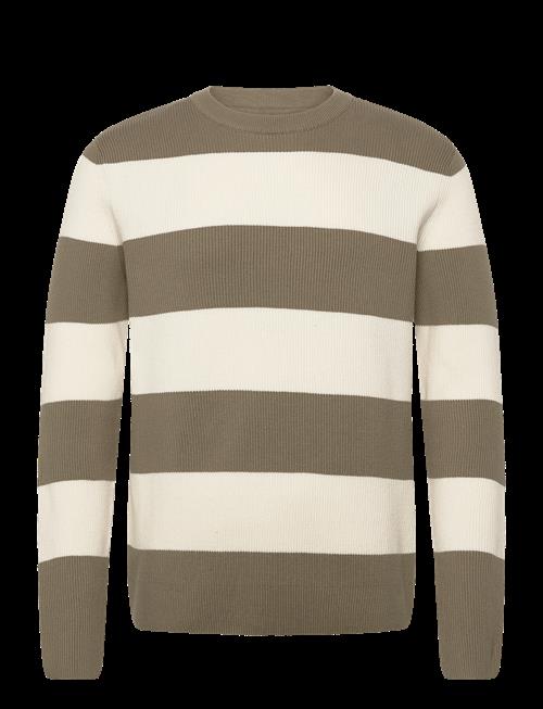 Lindbergh | Rib Knitted Block Stripe O-Neck Kni | S