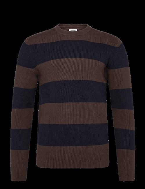 Lindbergh | Rib Knitted Block Stripe O-Neck Kni | XXL