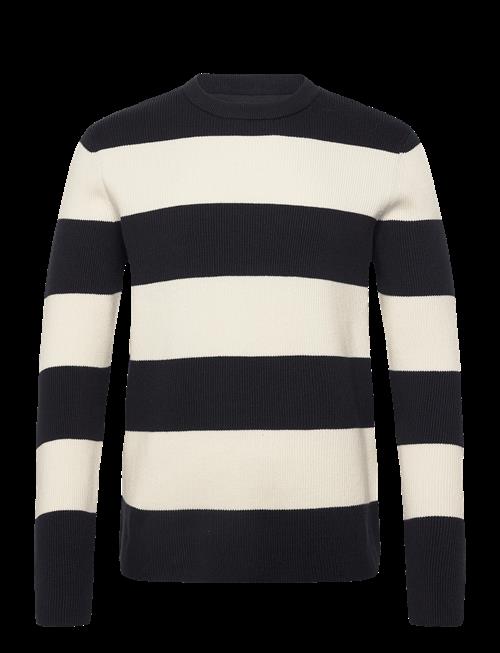 Lindbergh | Rib Knitted Block Stripe O-Neck Kni | XL