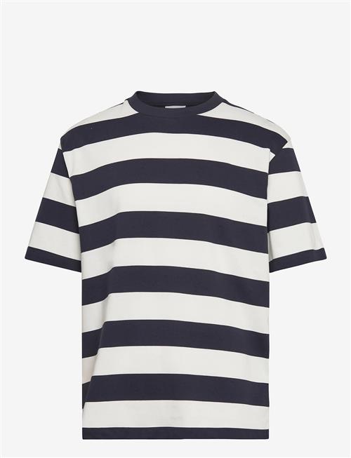 Lindbergh | Striped Oversized O-Neck Tee S/S | S
