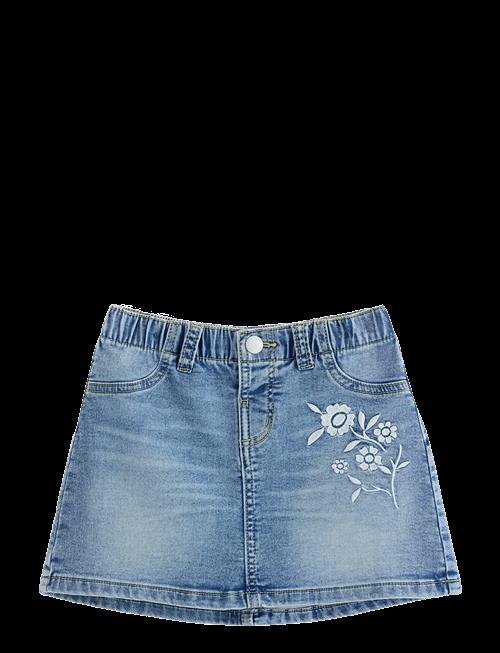 Lindex | Skirt Denim Emb Flowers | 104