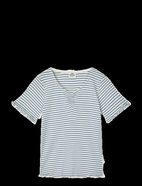Mads Nørgaard | 2X2 Cotton Stripe  Tiki Tee | 104