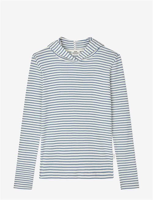 Mads Nørgaard | 2X2 Cotton Stripe Tally Hoodie | 140