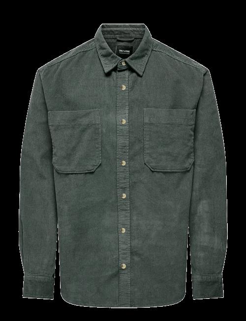 ONLY & SONS | Onsalp 2Pkt Washd Cord Ls Shirt Otl | XXL