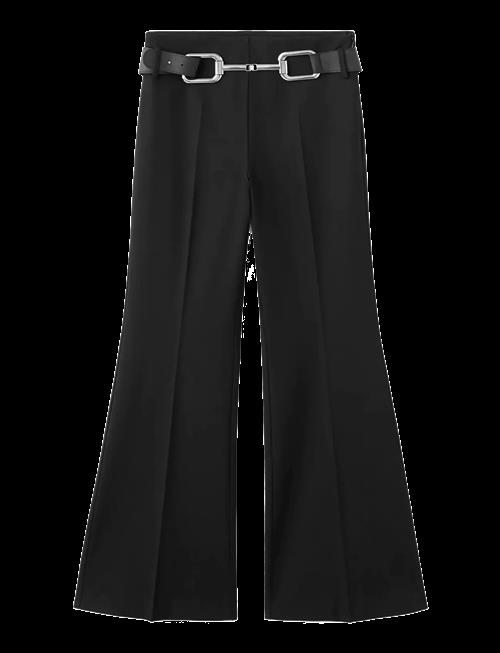 Mango | Flared Trousers With Belt | 40