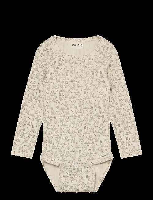 Minymo | Body Ls Aop Rib | 56