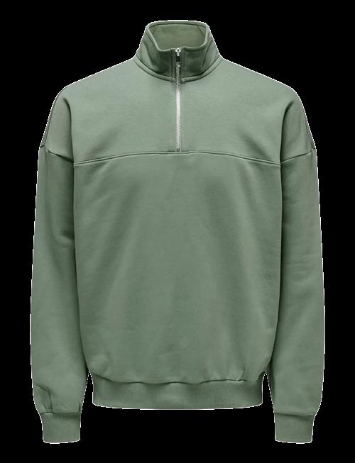 ONLY & SONS | Onsceres Ovz Track Half Zip Sweat Vd | XS