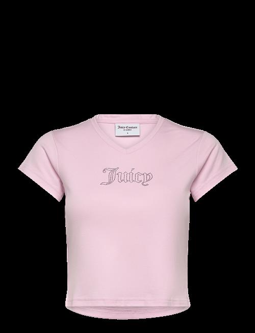 Juicy Couture | Capped Sleeve V Neck T-Shirt | S