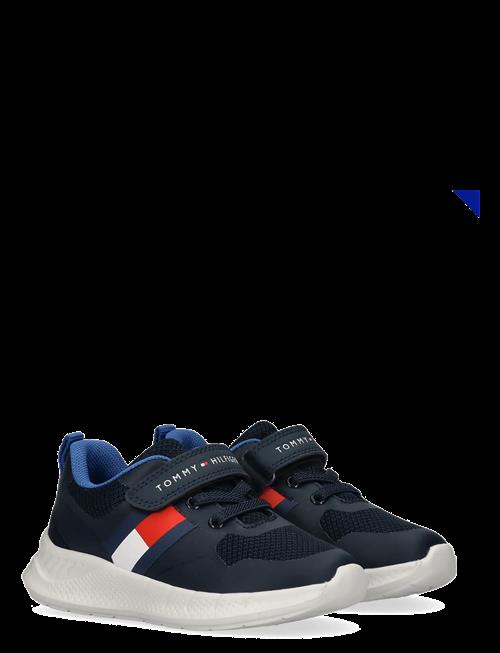 Tommy Hilfiger | Tommy Hilfiger Flag Low Cut Lace-Up/Velcro Sneaker | 26