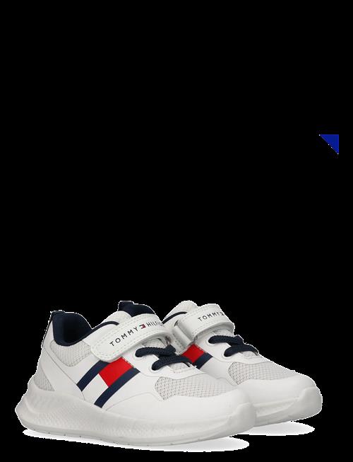Tommy Hilfiger | Tommy Hilfiger Flag Low Cut Lace-Up/Velcro Sneaker | 27