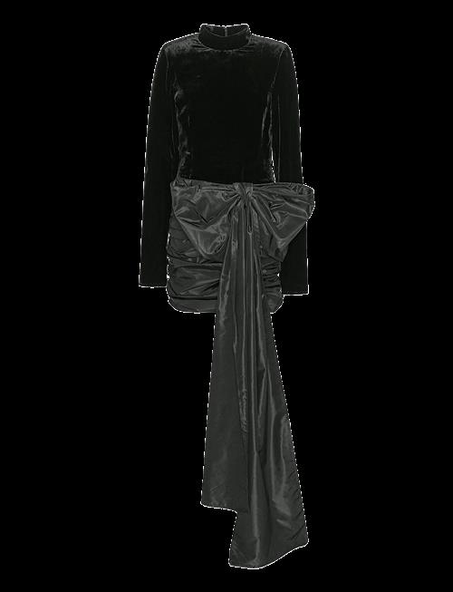 ROTATE | Velvet Bow Mini Dress | 36
