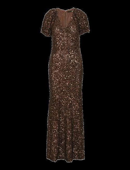 ROTATE | Sequins Midi V-Neck Dress | 38