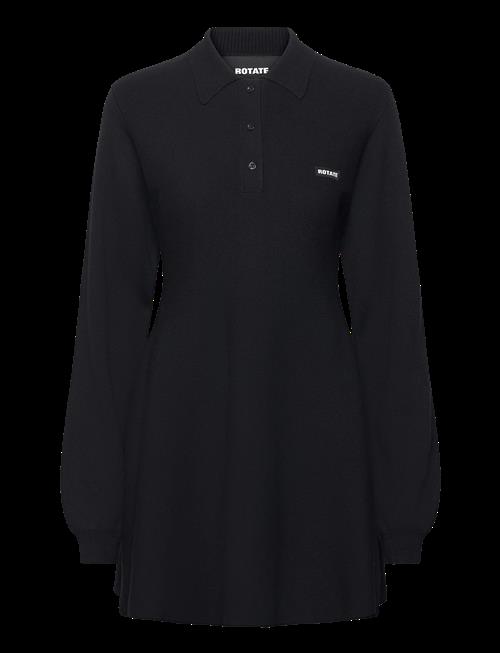 ROTATE Birger Christensen | Slinky Knit Polo Dress | M