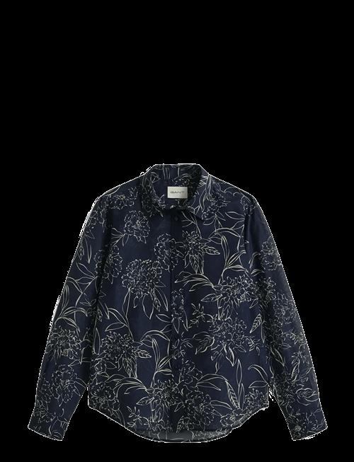 Gant | Reg Floral Print Ctn Silk Ls Shirt | 38