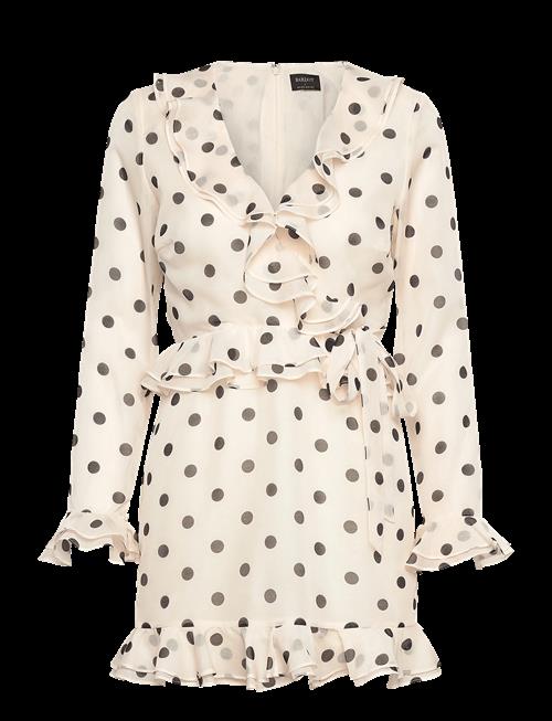 Bardot | Frill Detail Spot Mini Dress | 40