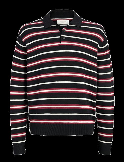Jack & Jones | Jorargos Knit Stripe Polo Styd Aw25 | XL