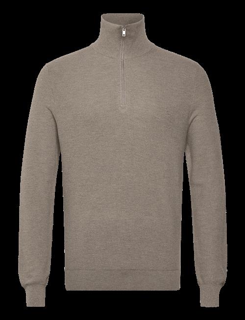 Mango | Microstructure Polo Shirt With Zip Neck | M