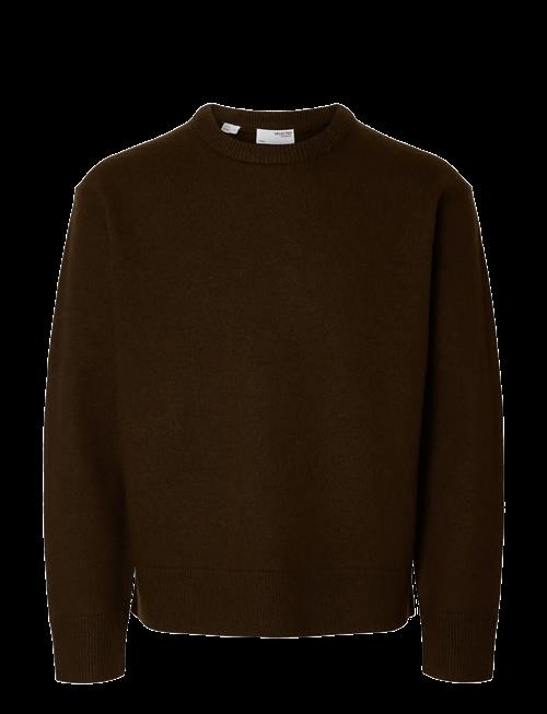 Selected | Slharne Ls Knit Relaxed Wool Crew Neck | S