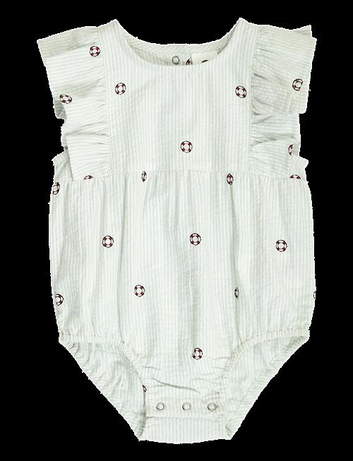 Müsli | Seersucker Stripe Frill S/S Body | 80