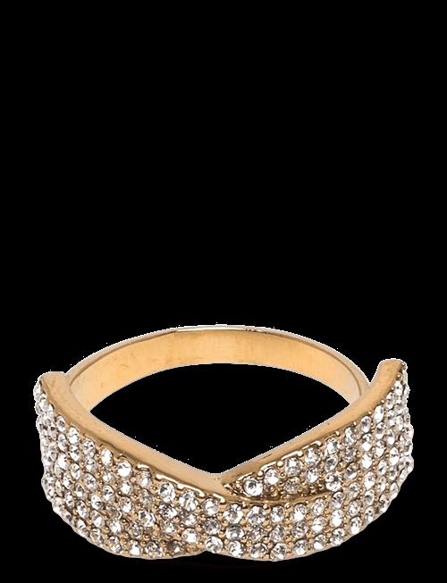 Pilgrim | Shea Crystal Ring Gold-Plated | ONE SIZE