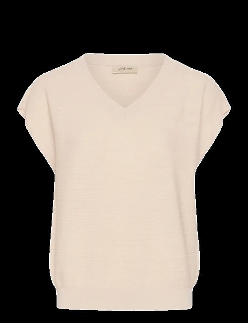 Cream | Crevisa Knit Blouse | XXL
