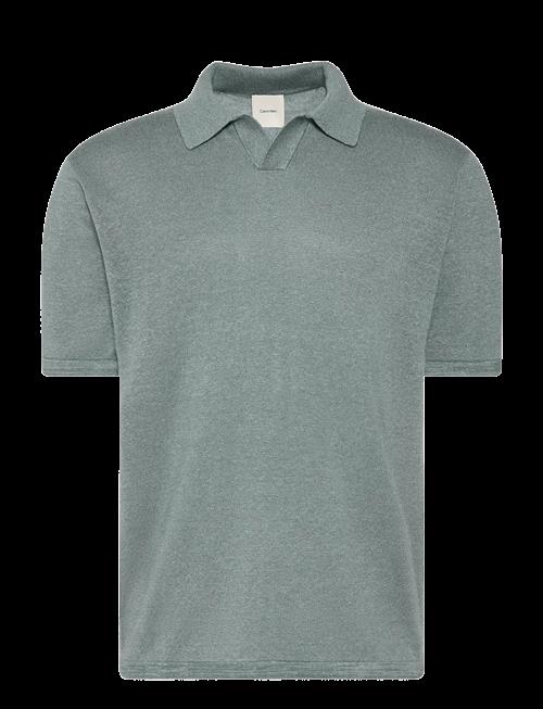 Calvin Klein | Ss Linen Blnd Johnny Swtr 12Gg | L