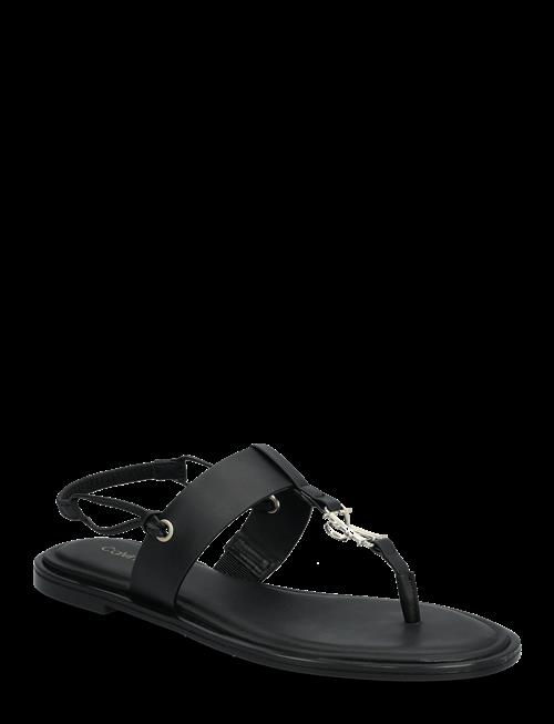 Calvin Klein | Round Flat Sndl Thong Lth Hdw | 41