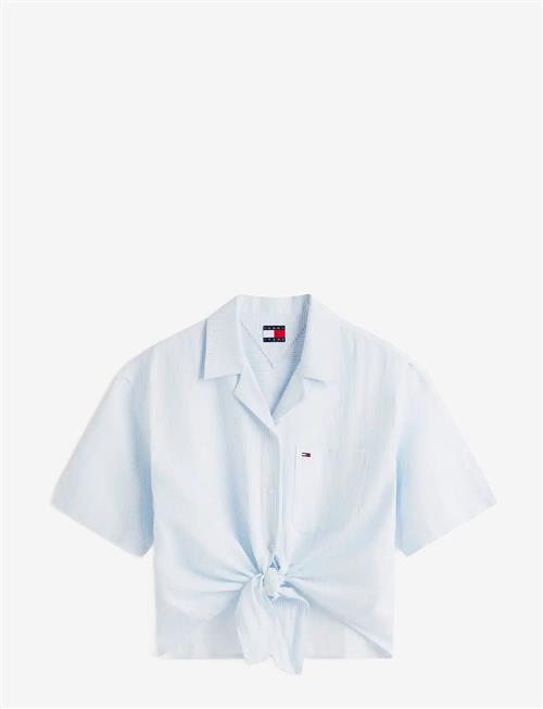 Tommy Jeans | Tjw Tie Front Linen Shirt | S