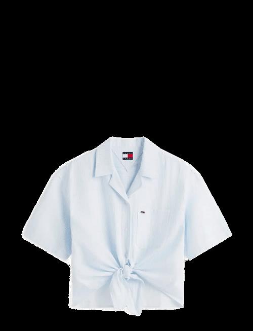 Tommy Jeans | Tjw Tie Front Linen Shirt | XL