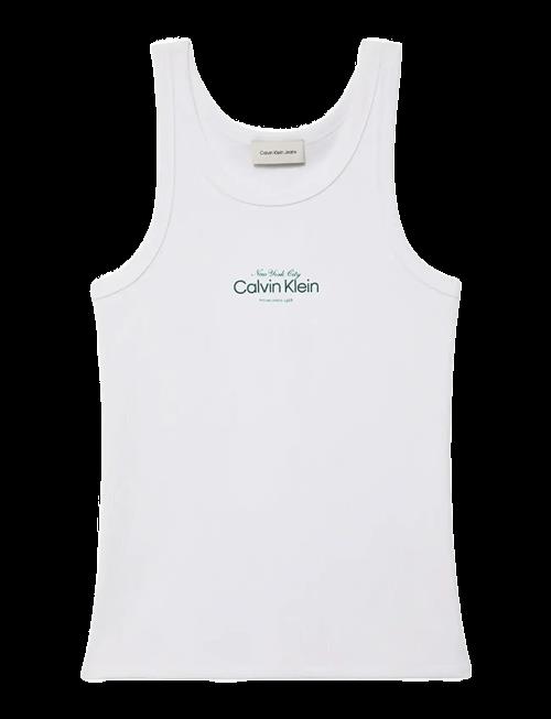Calvin Klein Jeans | Contour 2X2 Rib Graphic Tank | XL