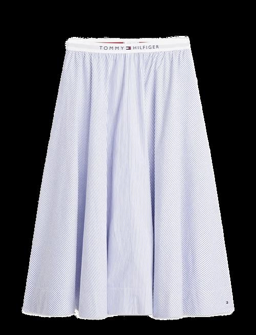 Tommy Hilfiger | Poplin Branded Midi Skirt | S