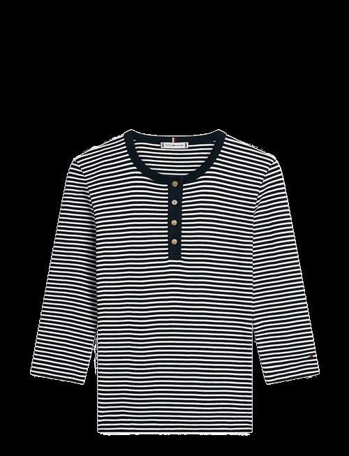Tommy Hilfiger | Gold Button Slim Henley 3/4 | S