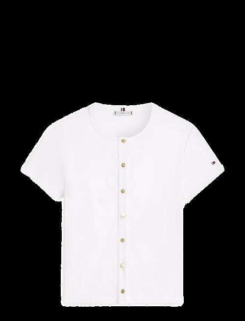 Tommy Hilfiger | Gold Button Slim Ss Tee | XXS