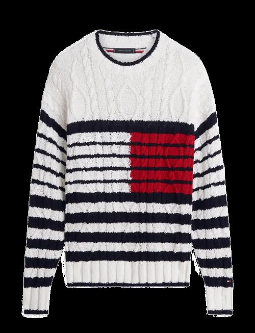 Tommy Hilfiger | Breton Flag Cable Crew | M