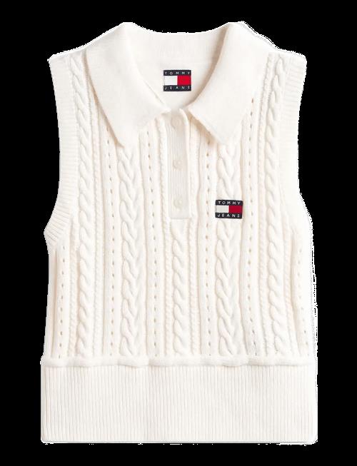 Tommy Jeans | Tjw Gmd Cable Polo Sweater | XL