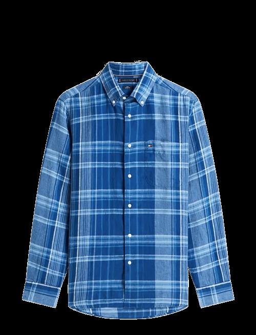 Tommy Hilfiger | Linen Summer Madras Rf Shirt | L
