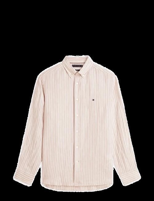 Tommy Hilfiger | Linen Bengal Stripe Rf Shirt | S